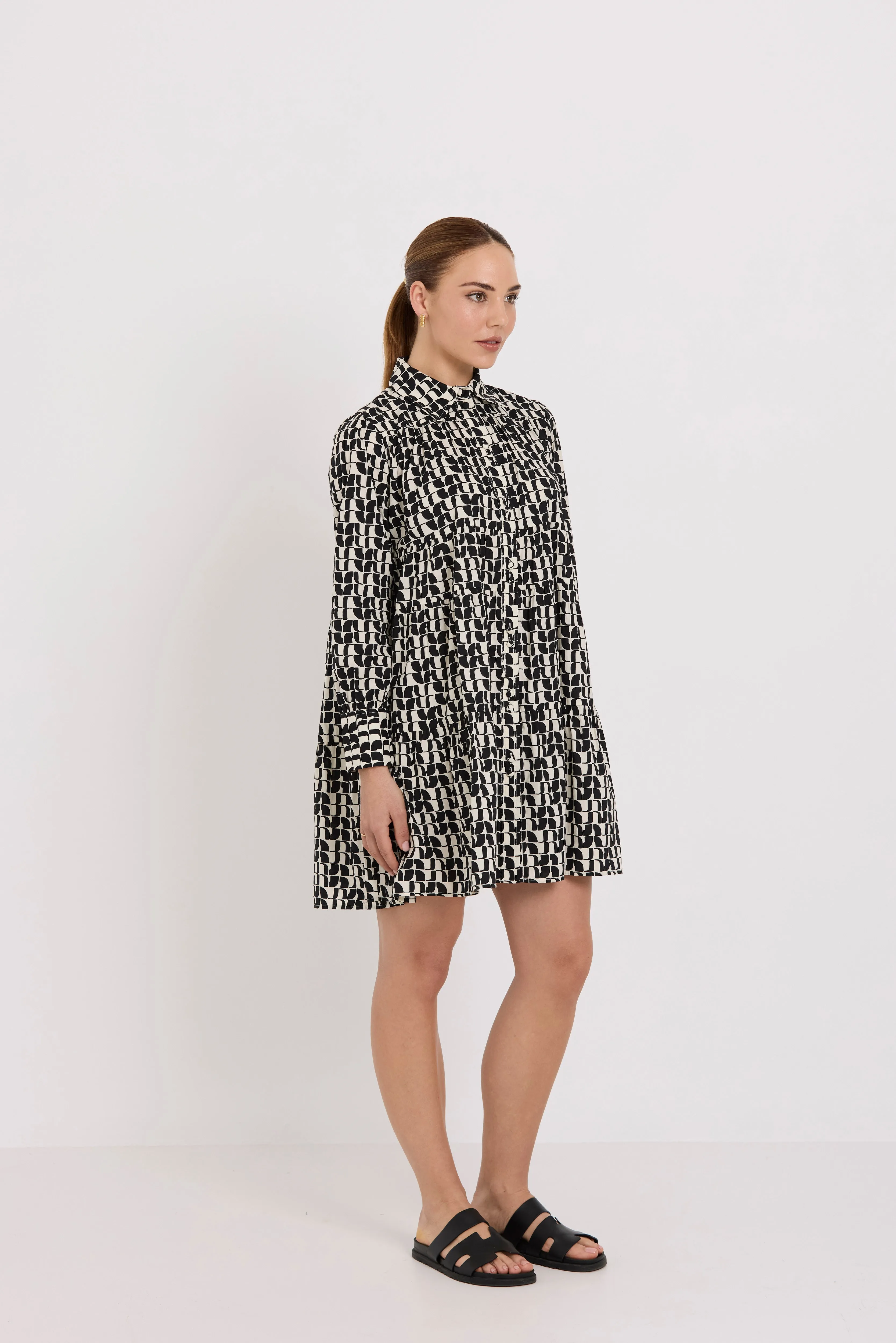 Camila Mini Dress | Flagwork Print