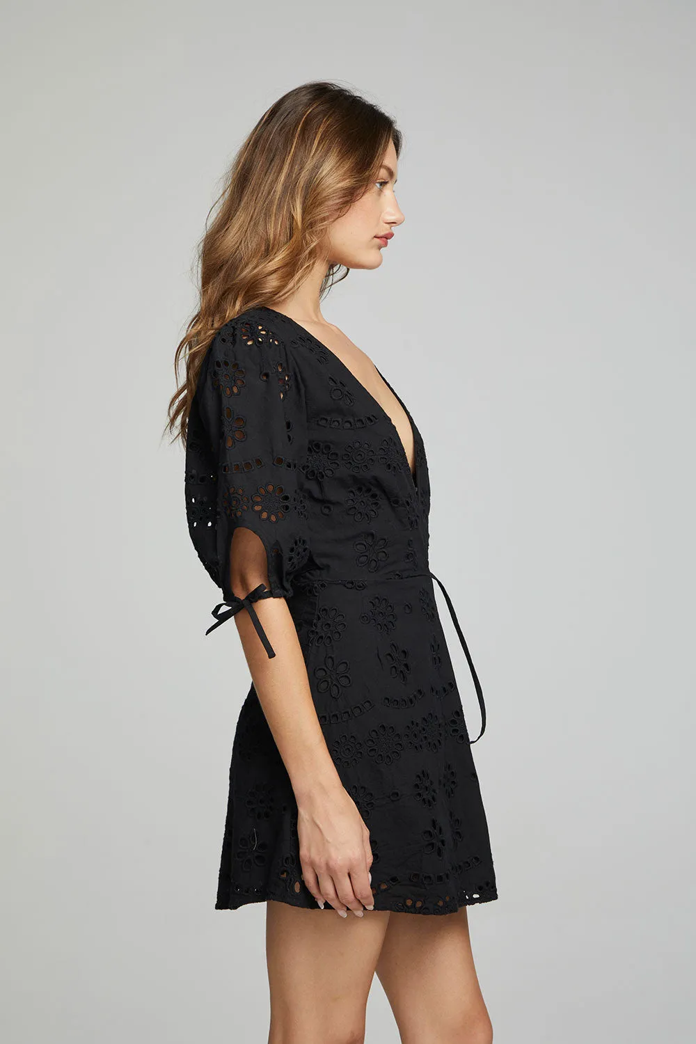 Cassia Mini Dress - Black Onyx