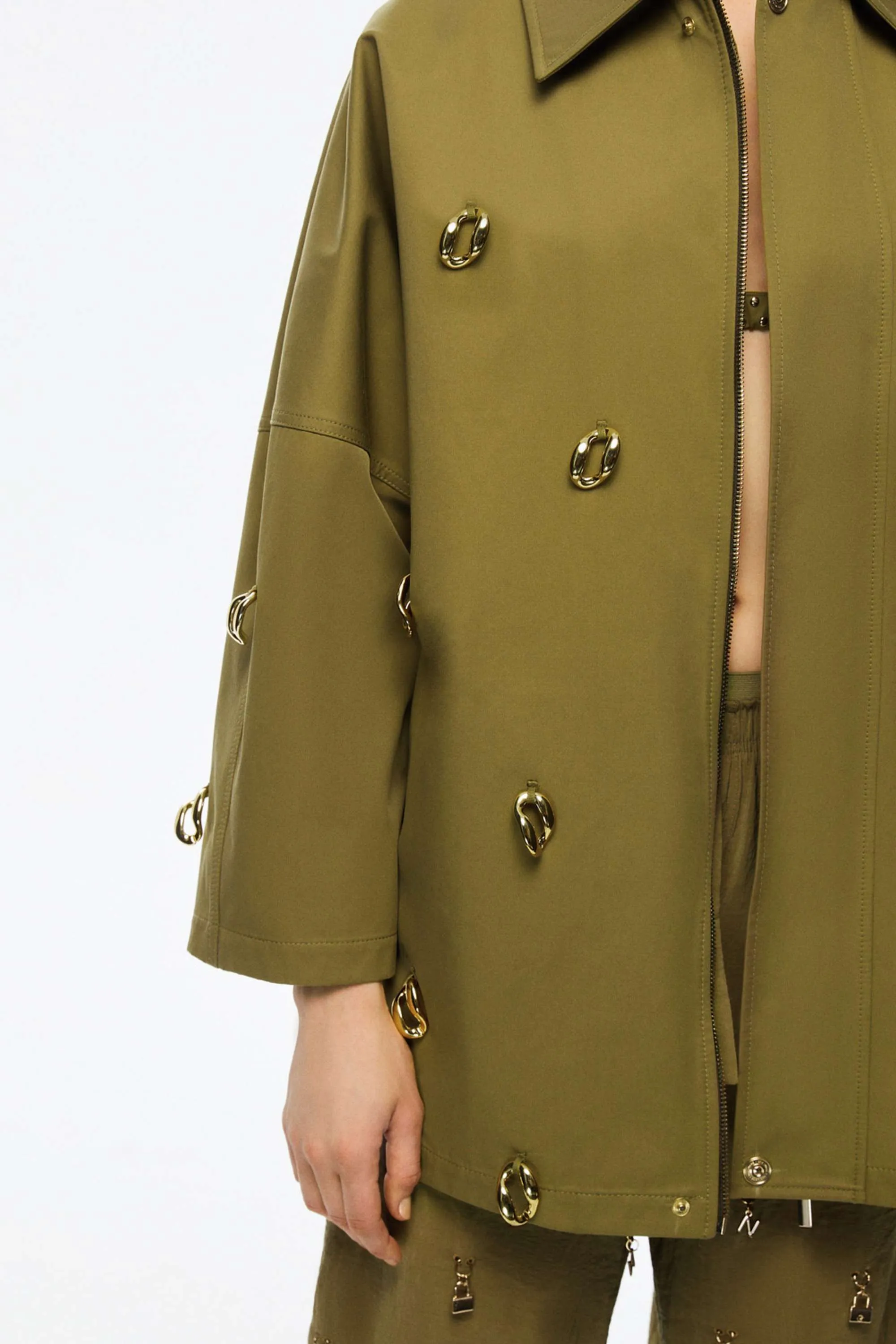 Chained Trench Coat