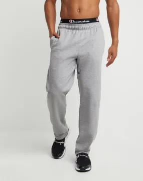 Champion Men's Powerblend Open-Hem Sweatpants, 32" Oxford Grey P0893 549314 806