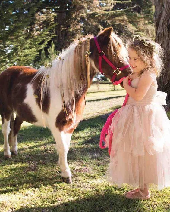 Charming Tulle Square Neckline Ankle-length A-line Flower Girl Dresses FD036