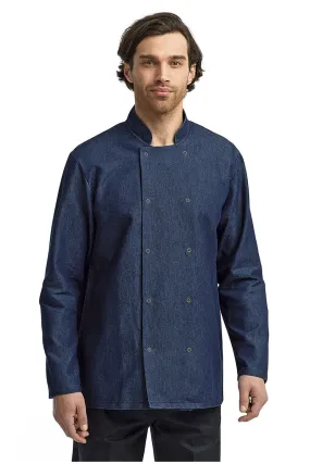 Chef's Blue Denim Long Sleeve Coat