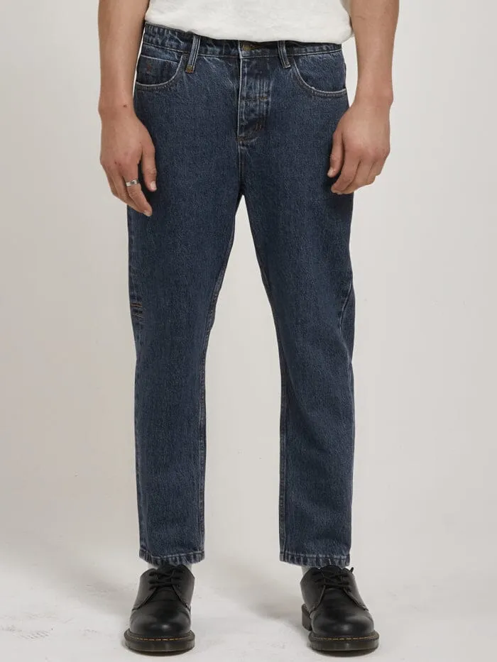 Chopped Denim Jean - Worn In Blue