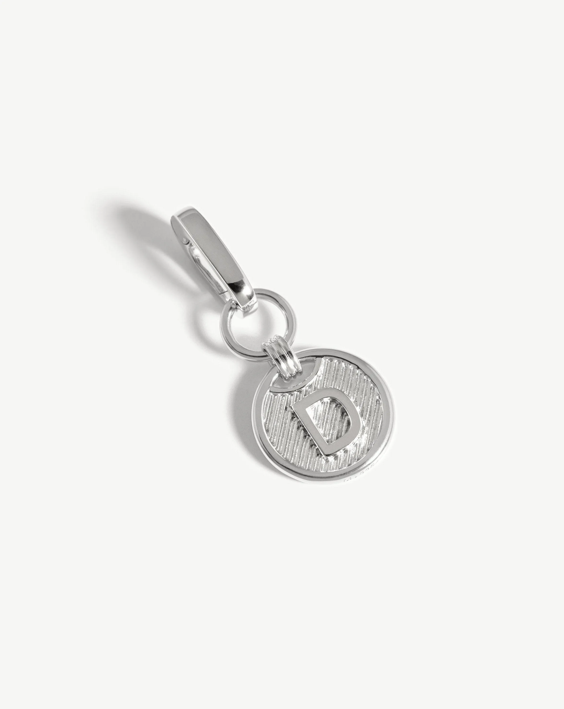 Clip-On Initial Pendant - Initial D | Silver Plated