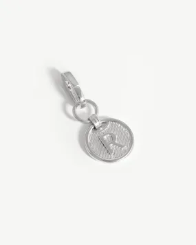 Clip-On Initial Pendant - Initial R | Silver Plated