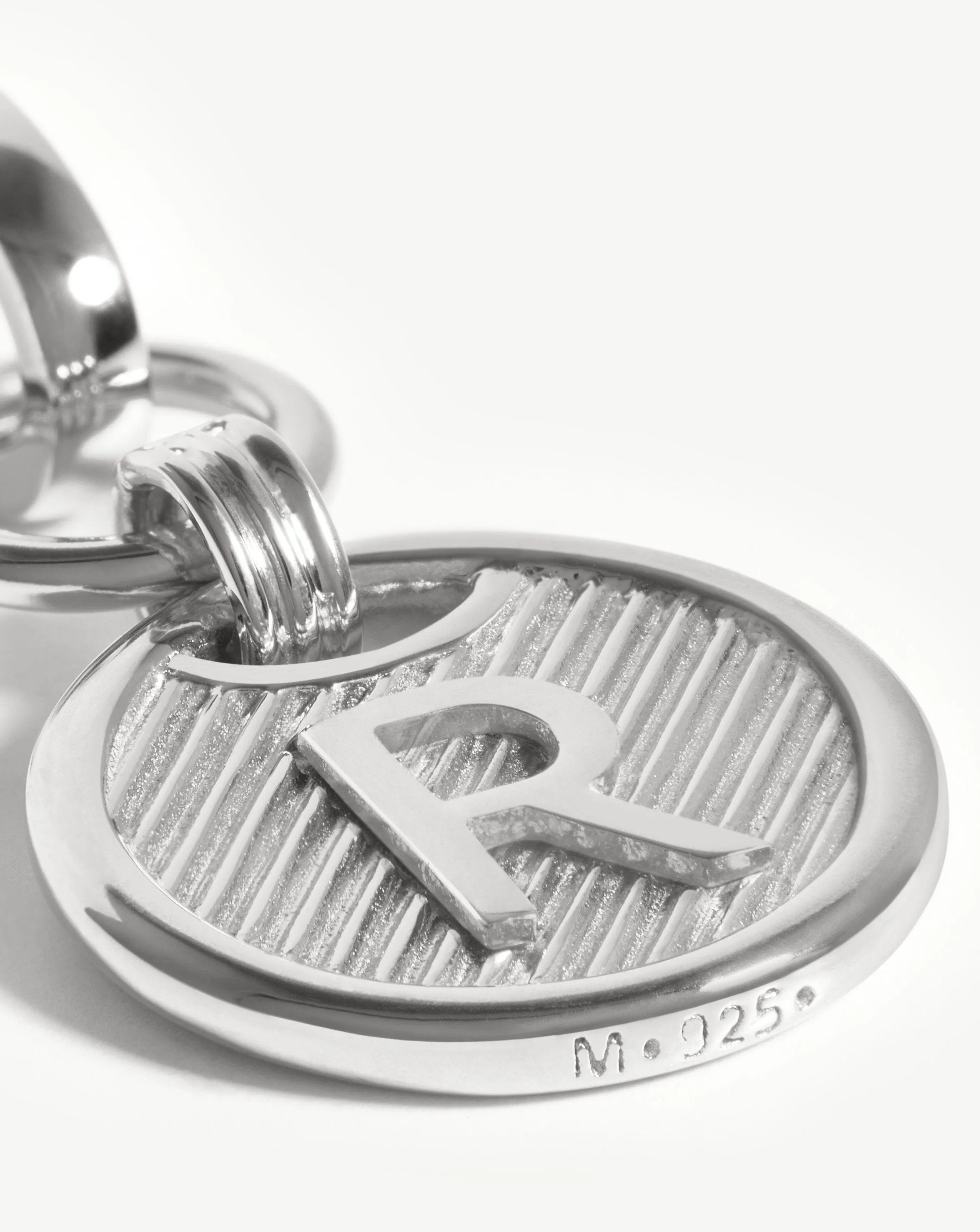 Clip-On Initial Pendant - Initial R | Silver Plated