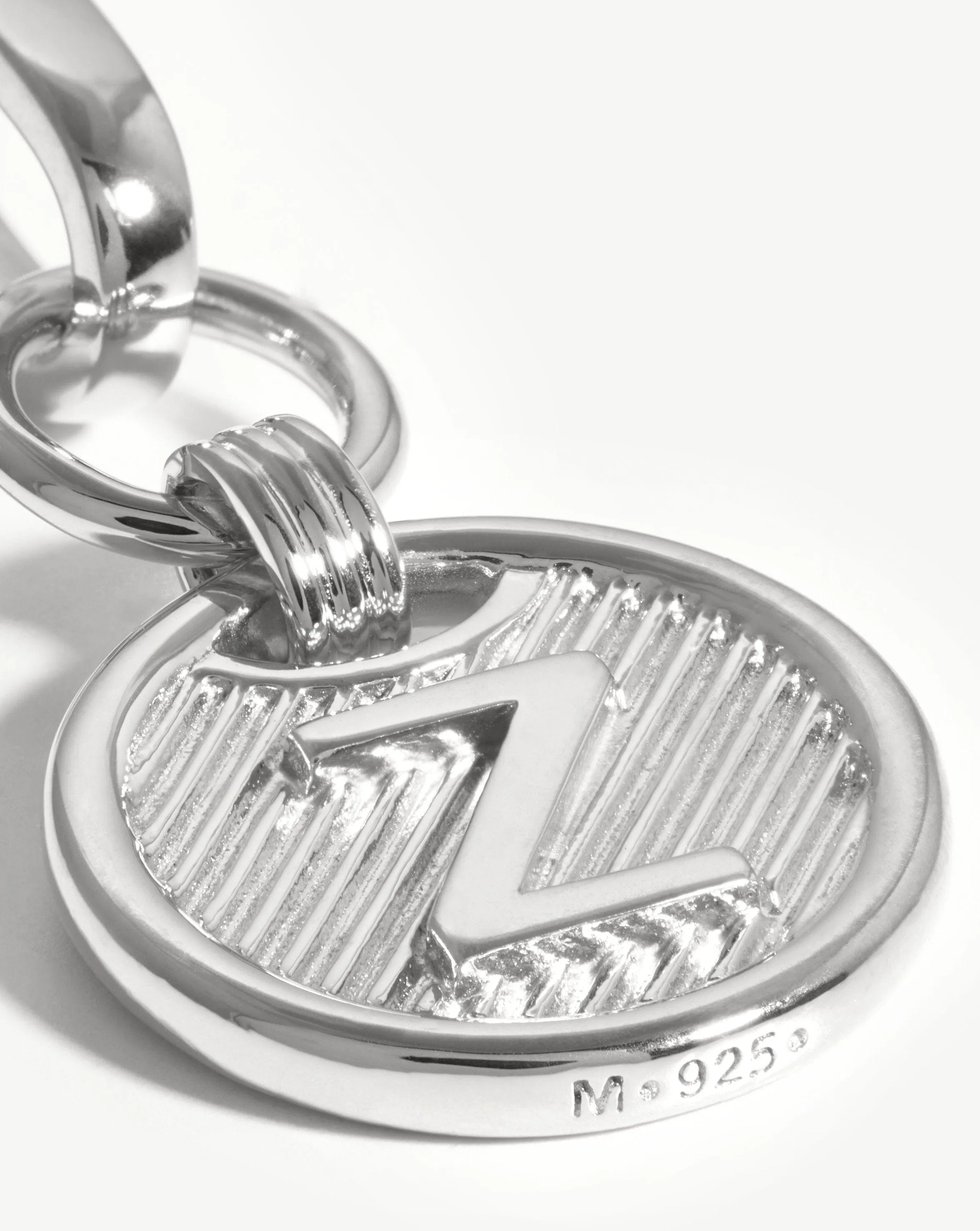 Clip-On Initial Pendant - Initial Z | Silver Plated