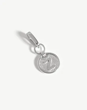 Clip-On Initial Pendant - Initial Z | Silver Plated