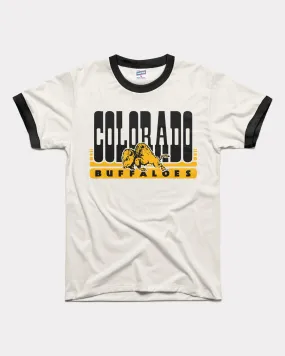 Colorado Buffaloes 70s White & Black Unisex Ringer