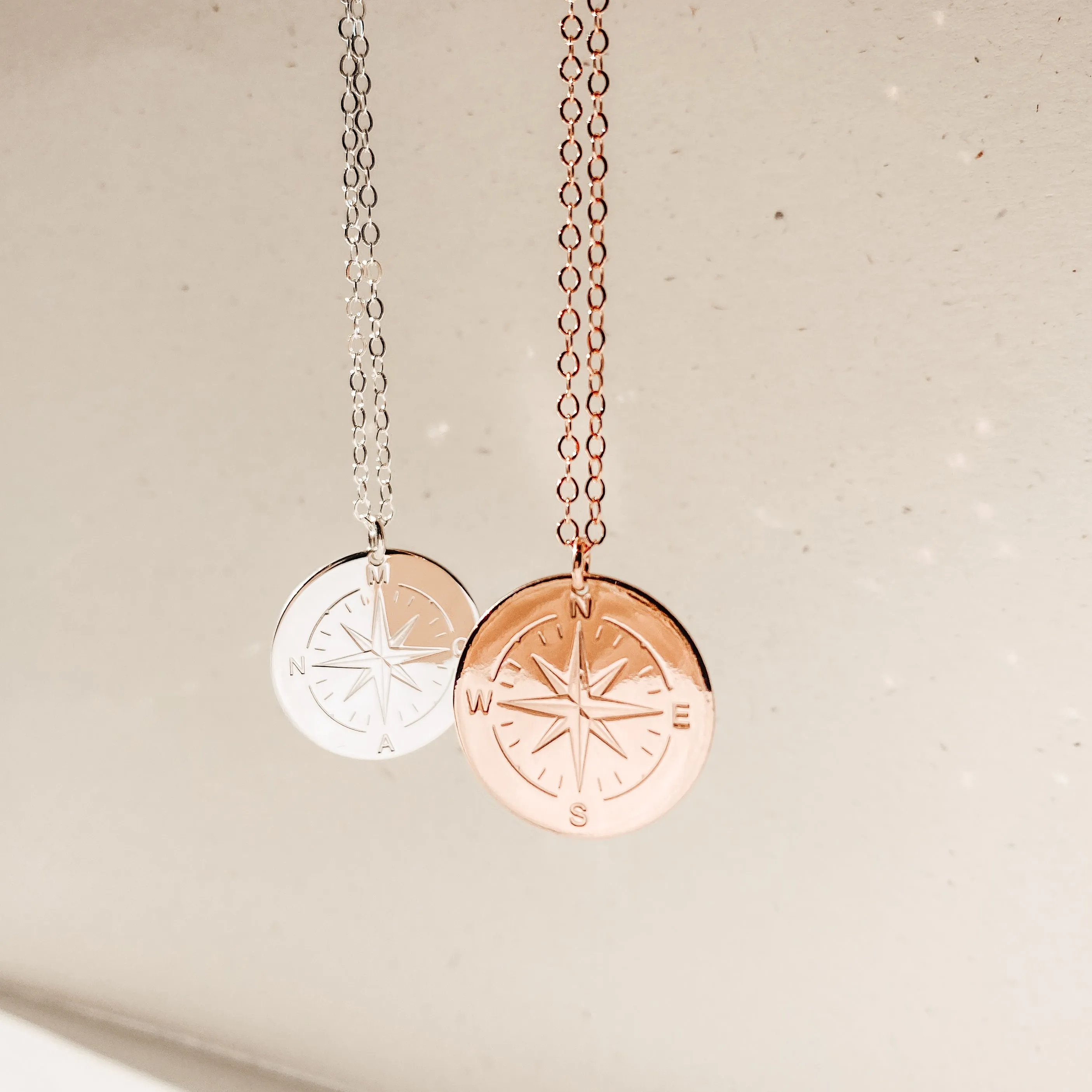 Compass Necklace • Extra Large Pendant Necklace