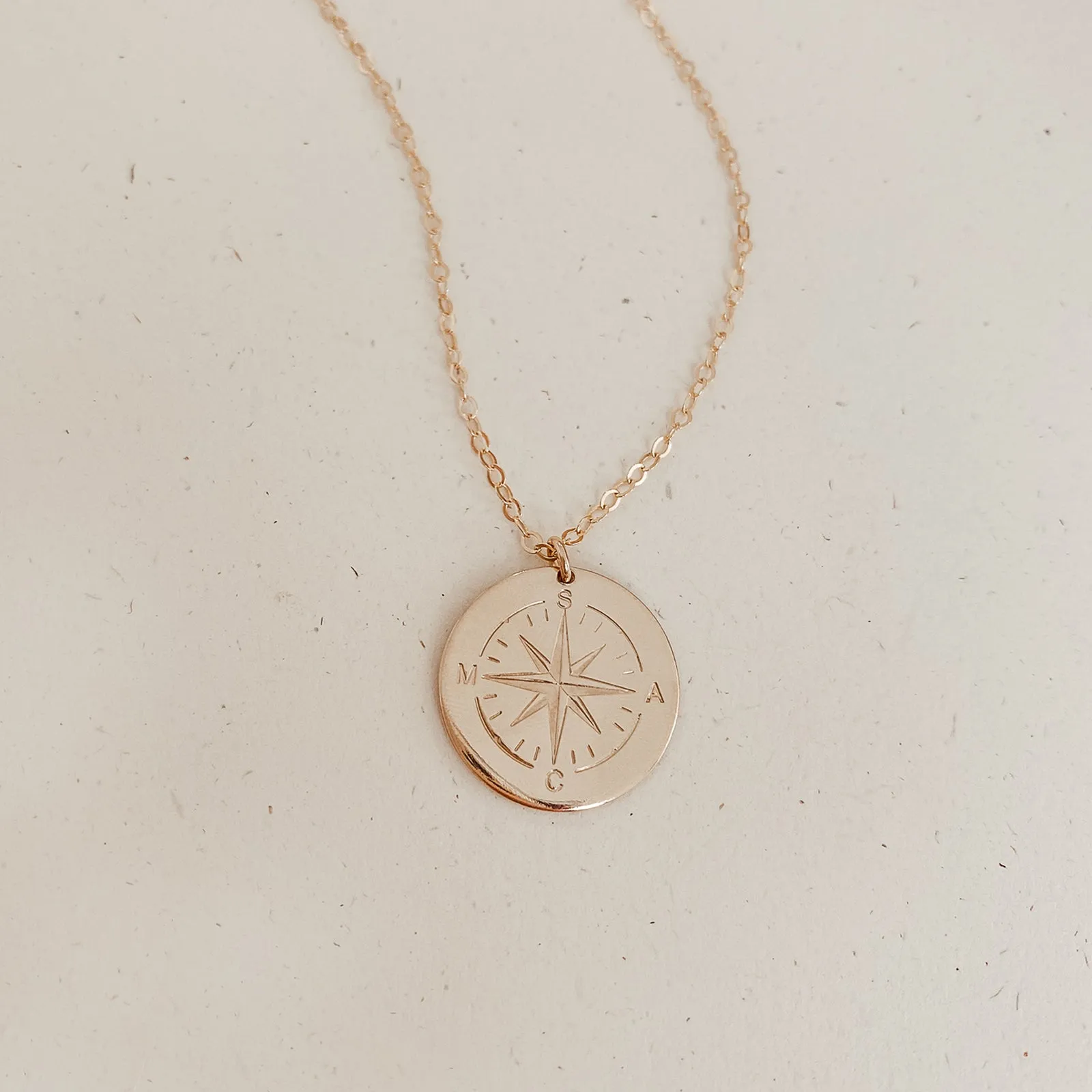 Compass Necklace • Extra Large Pendant Necklace