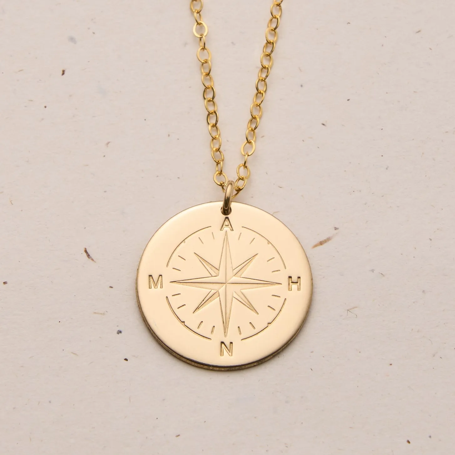 Compass Necklace • Extra Large Pendant Necklace