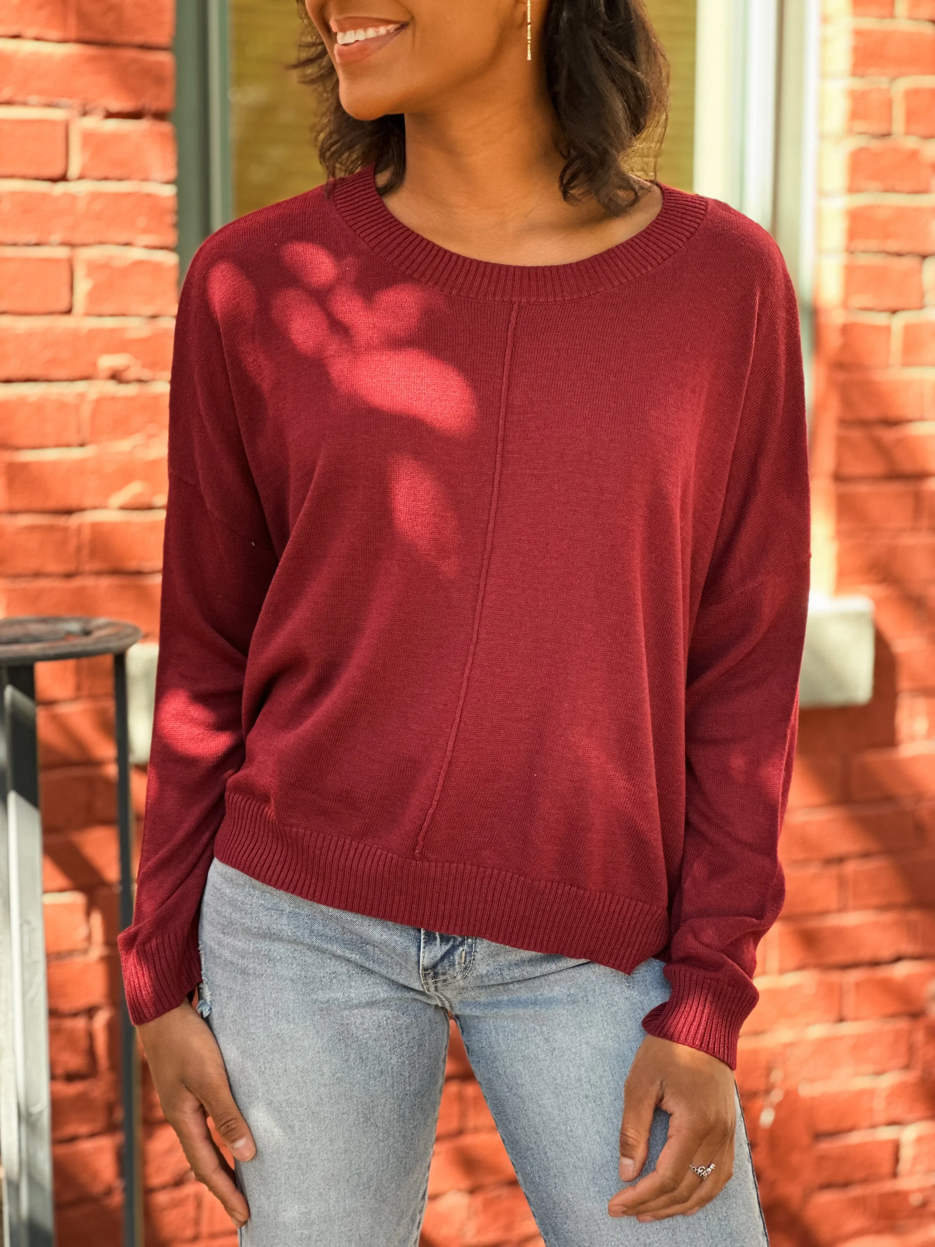 Core Extended Shoulder Sweater