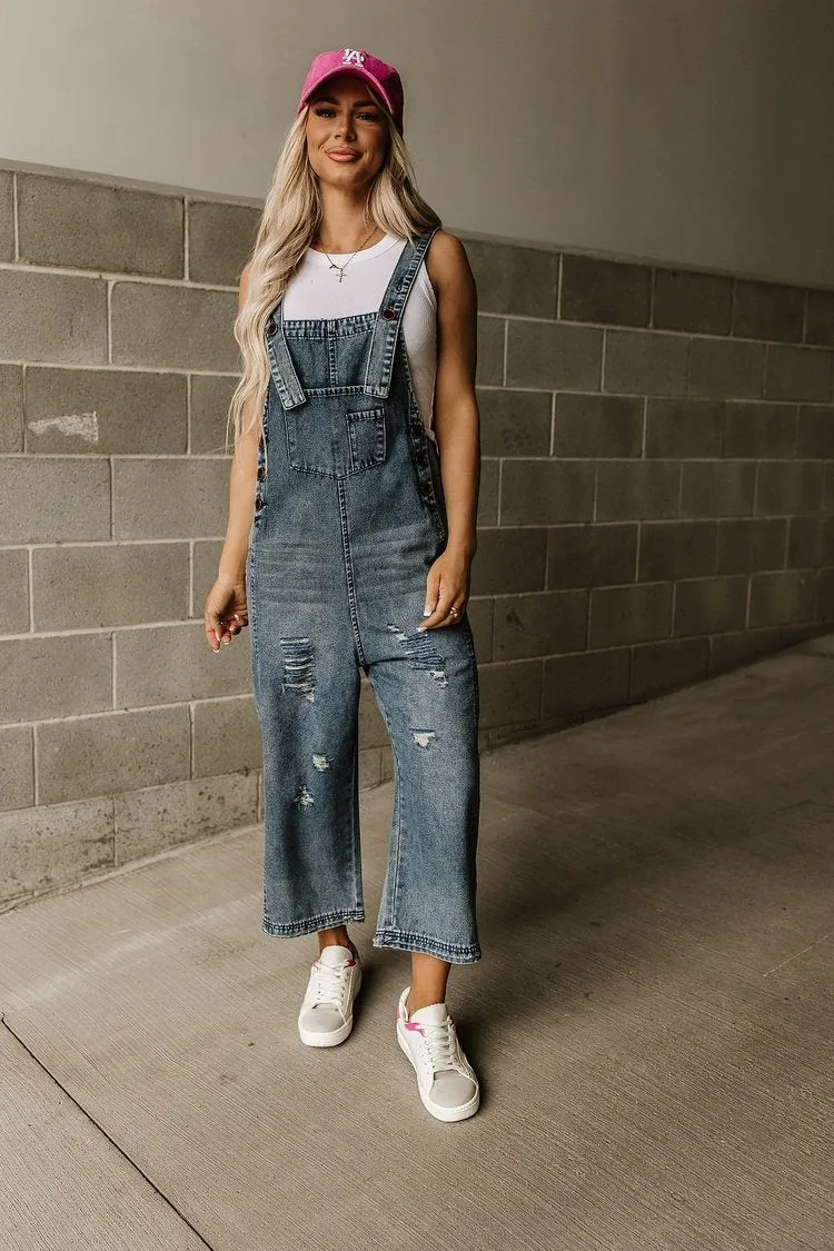 Corina Distressed Overalls