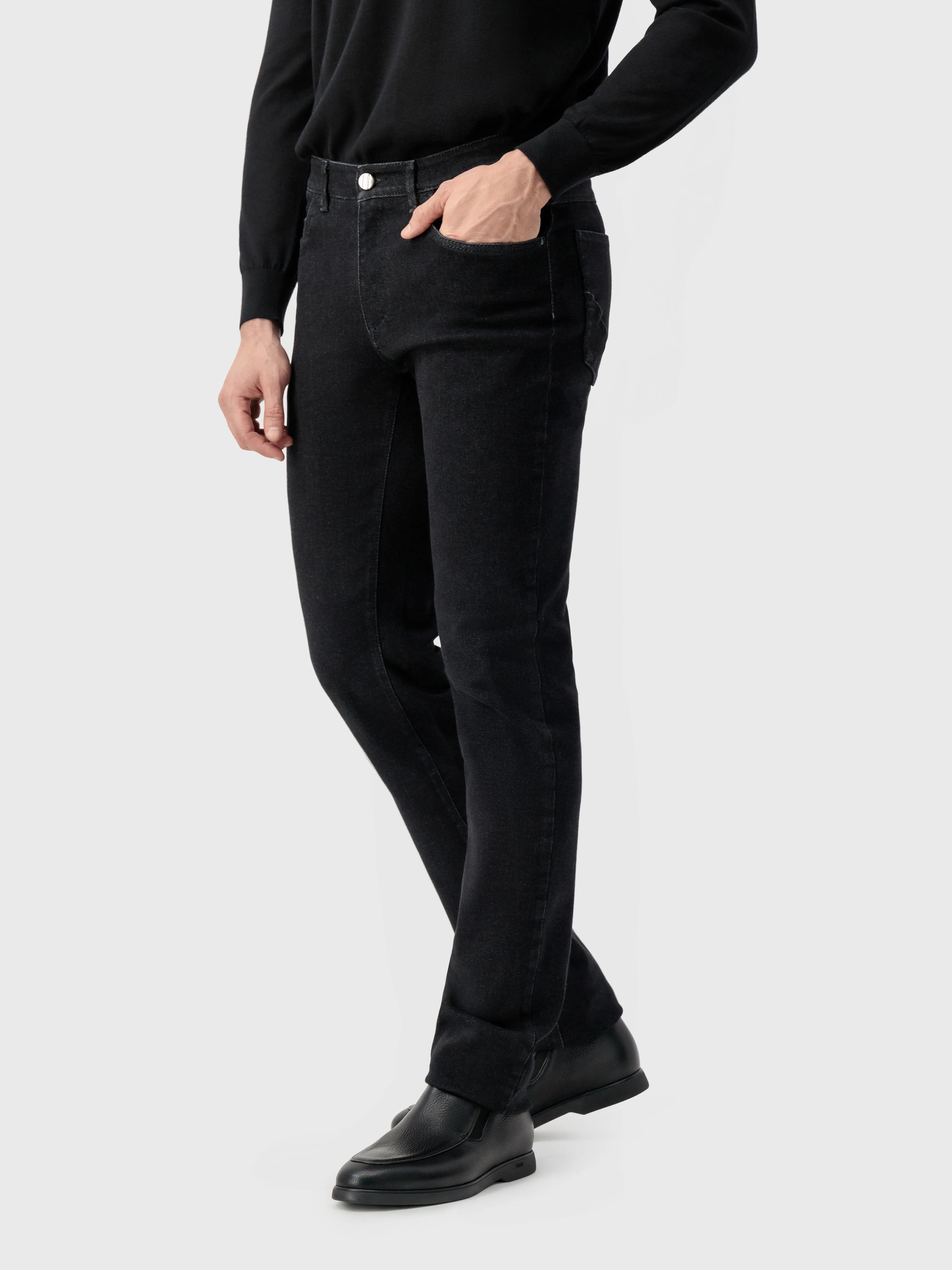 Cotton Jeans Black