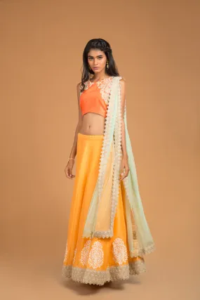 Crochet Lehenga Set - Oriana