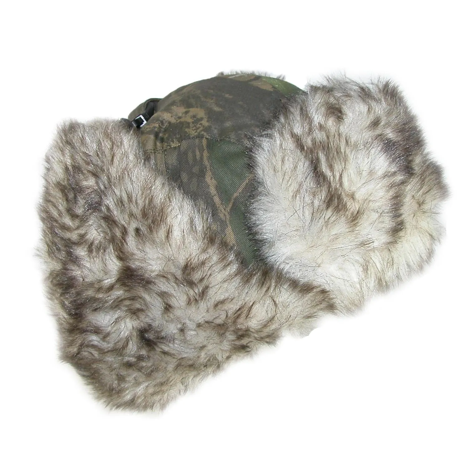 CTM® Men's Camo Winter Aviator Hat with Ear Flaps