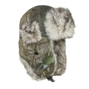 CTM® Men's Camo Winter Aviator Hat with Ear Flaps