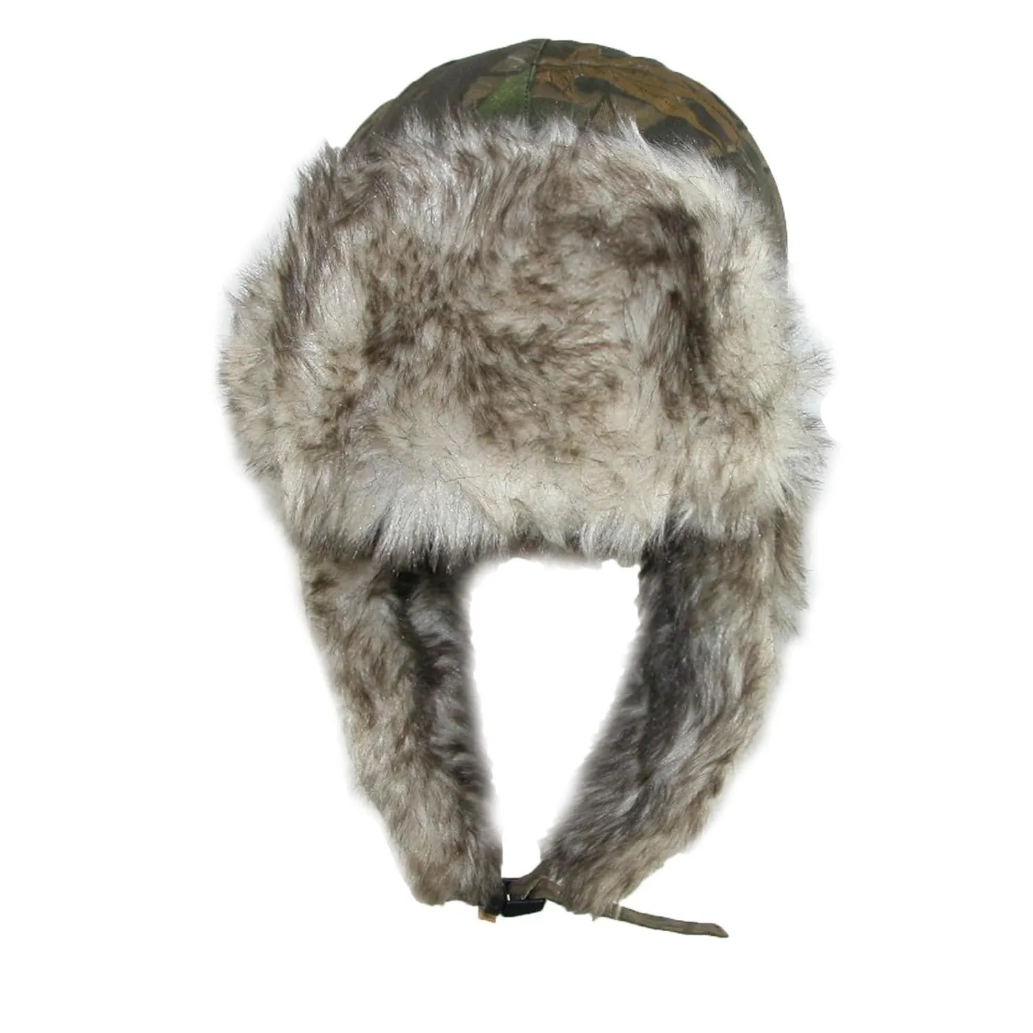 CTM® Men's Camo Winter Aviator Hat with Ear Flaps