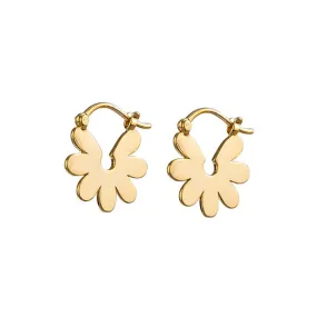 Daisy Huggie Earrings - Gold