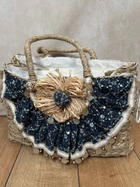 Denim Basket Bag