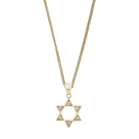 Diamond Star of David Talisman Charm