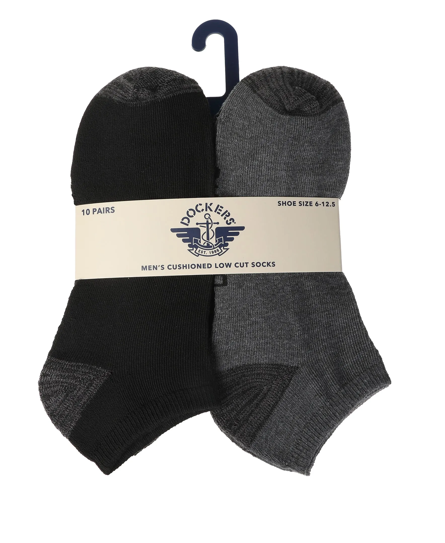 Dockers Men's Athletic Socks - 6 and 10-Pairs Low Cut Sports and Workout Socks