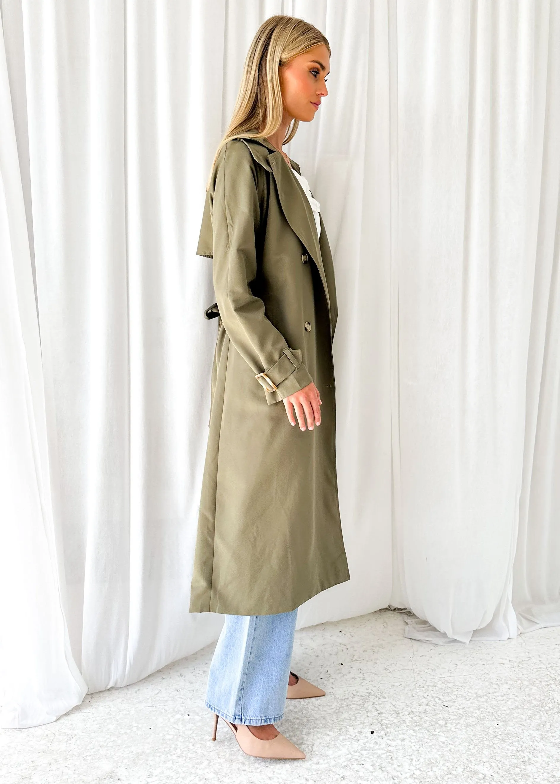 Dorrota Trench Coat - Khaki