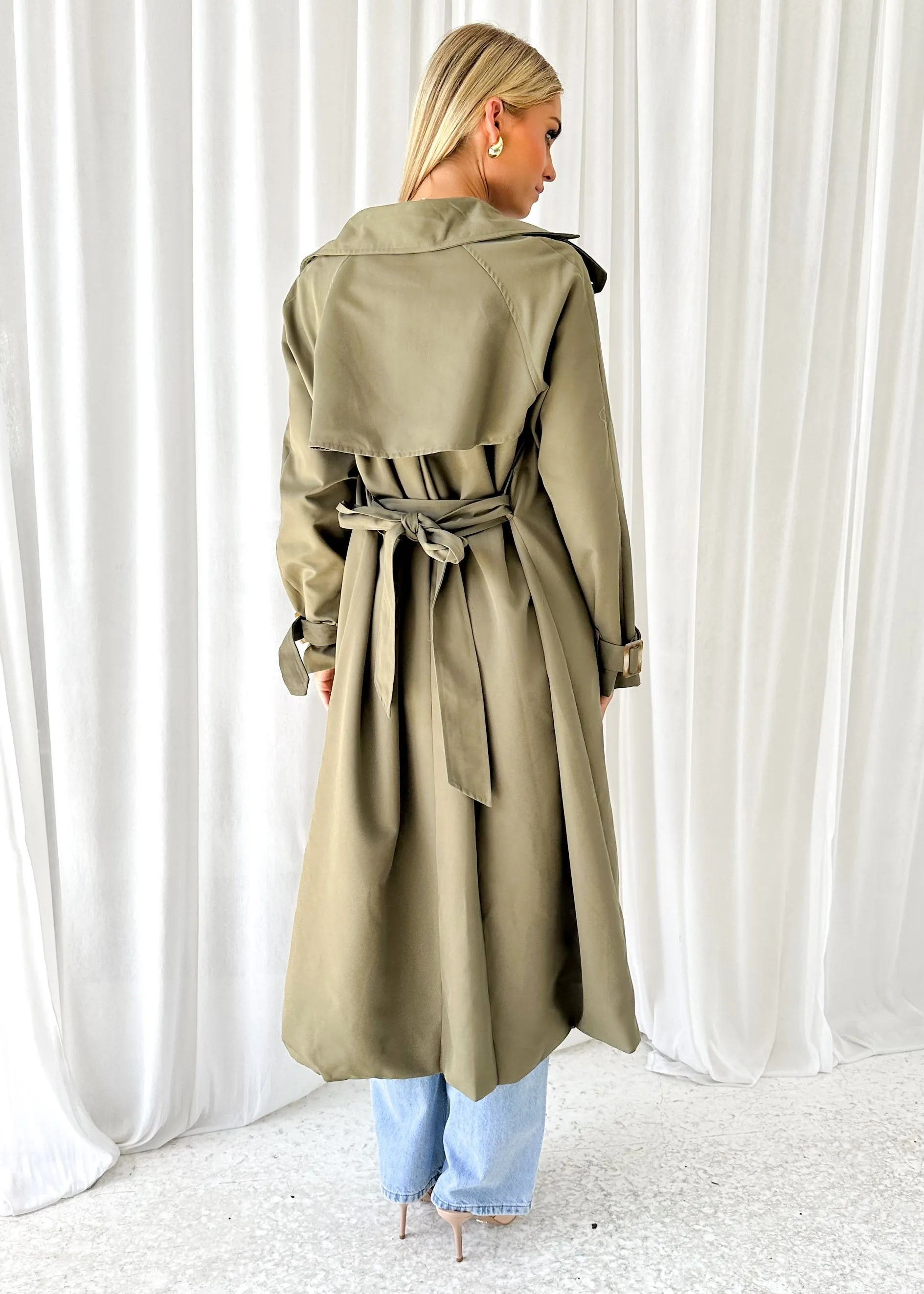 Dorrota Trench Coat - Khaki