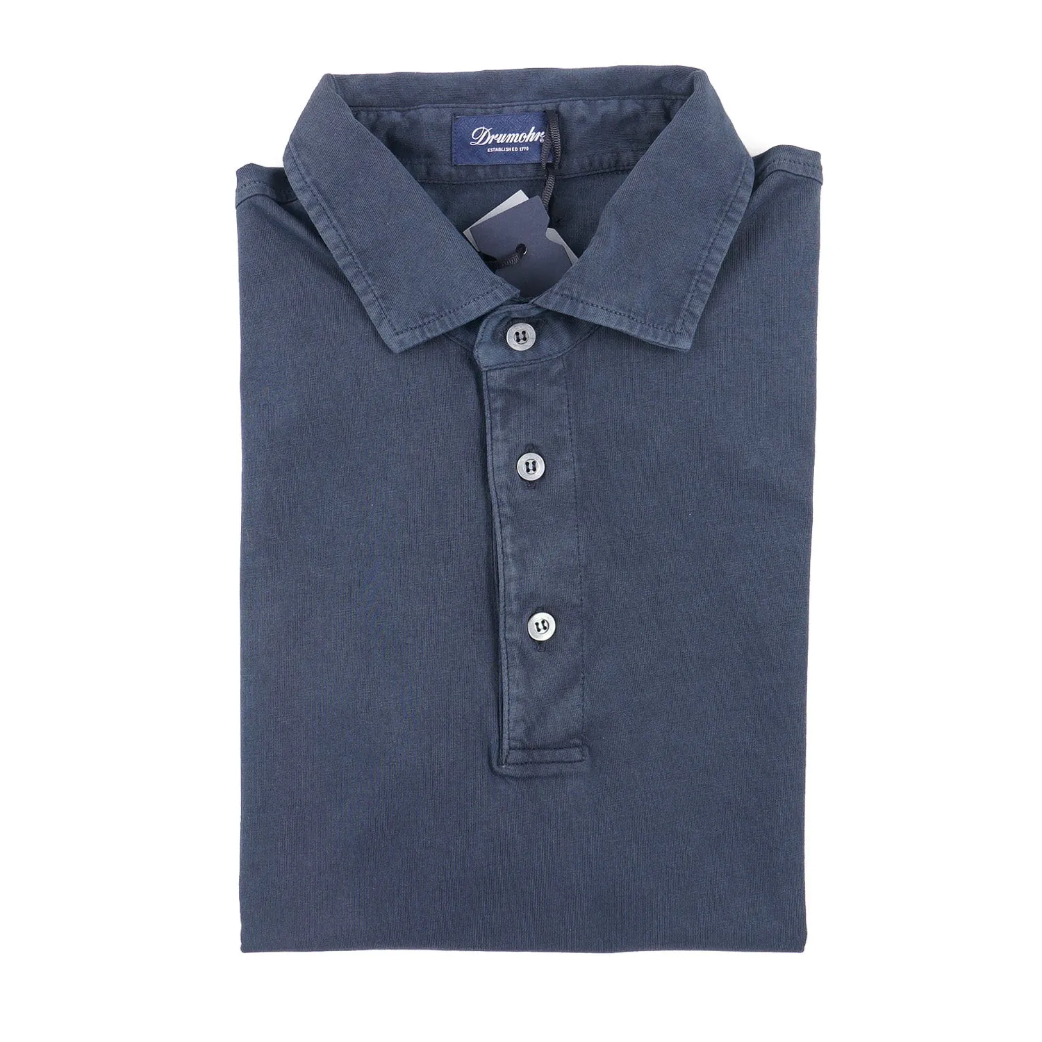 Drumohr Slim-Fit Jersey Cotton Polo Shirt