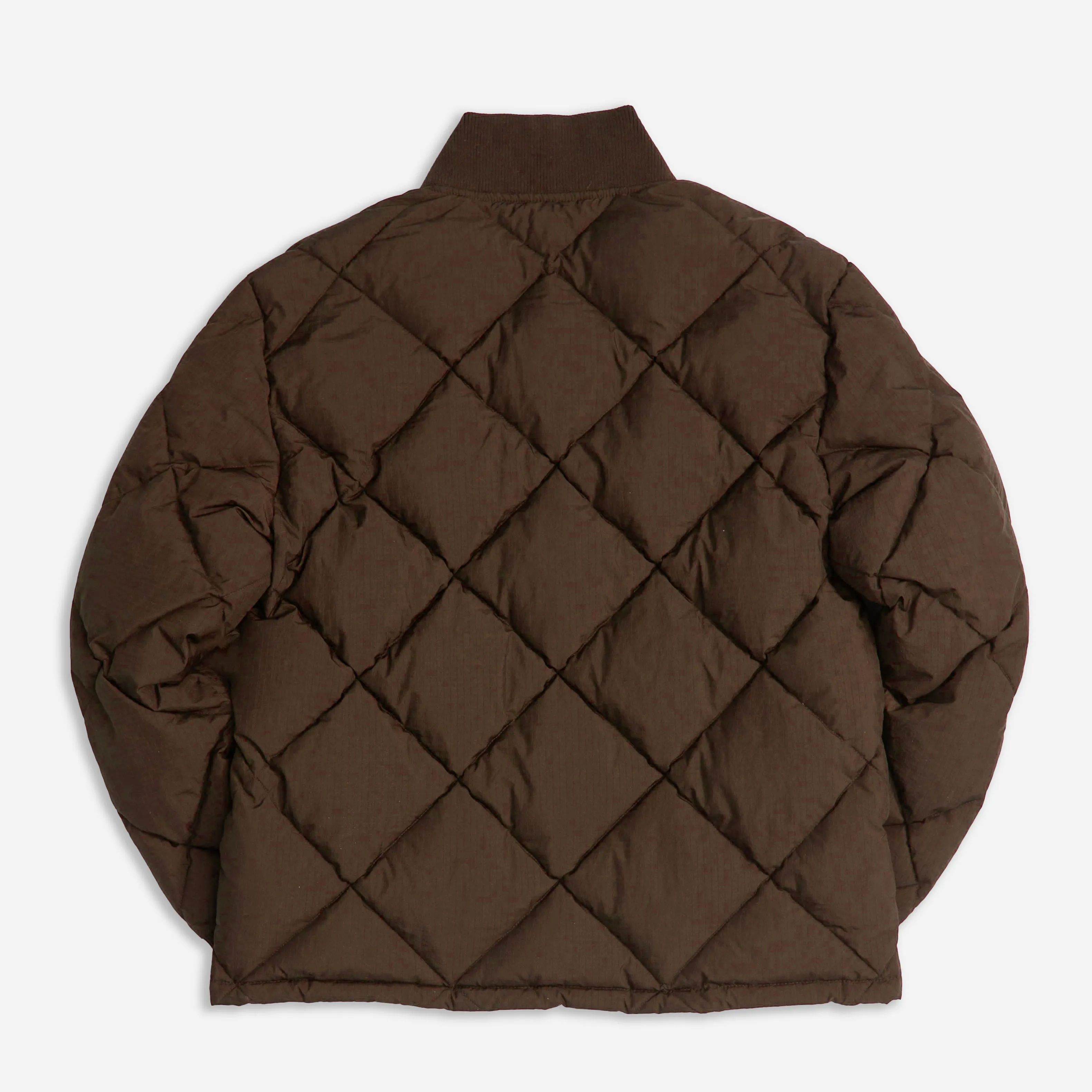 DUBBLE DOWN LIMITED EDITION DIAMOND QUILTED JACKET - CHOCOLATE