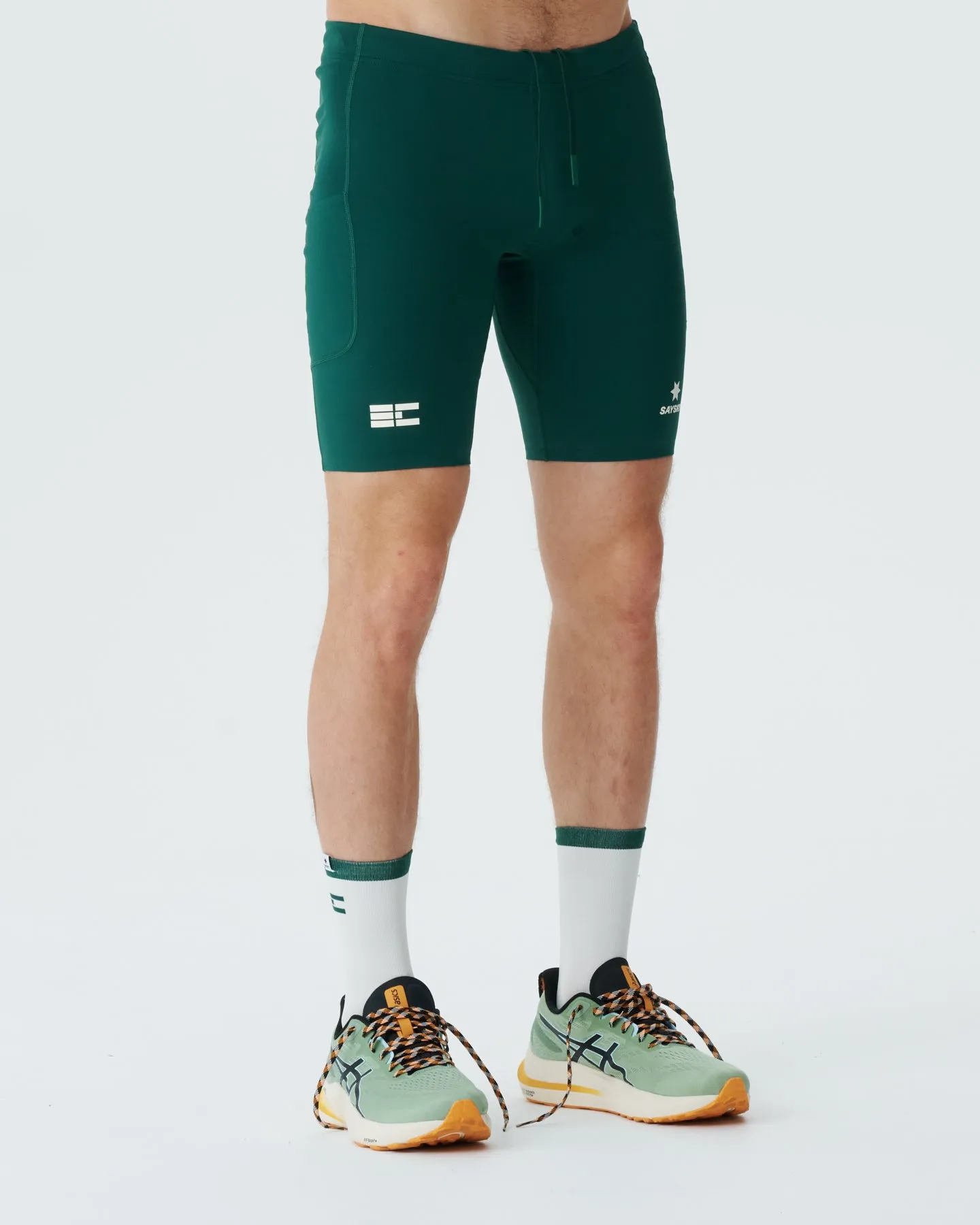 Earls x Saysky Combat Half Tights  - Green