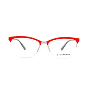 Emporio Armani Men's Red Metal Square Eyeglasses EA1066/3207