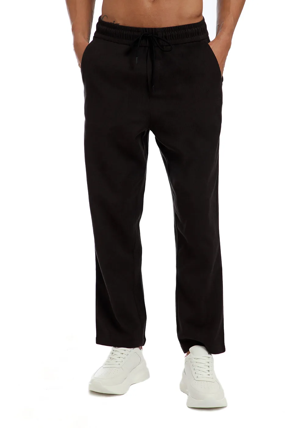 Espresso Grey Thin-Corduroy Trousers