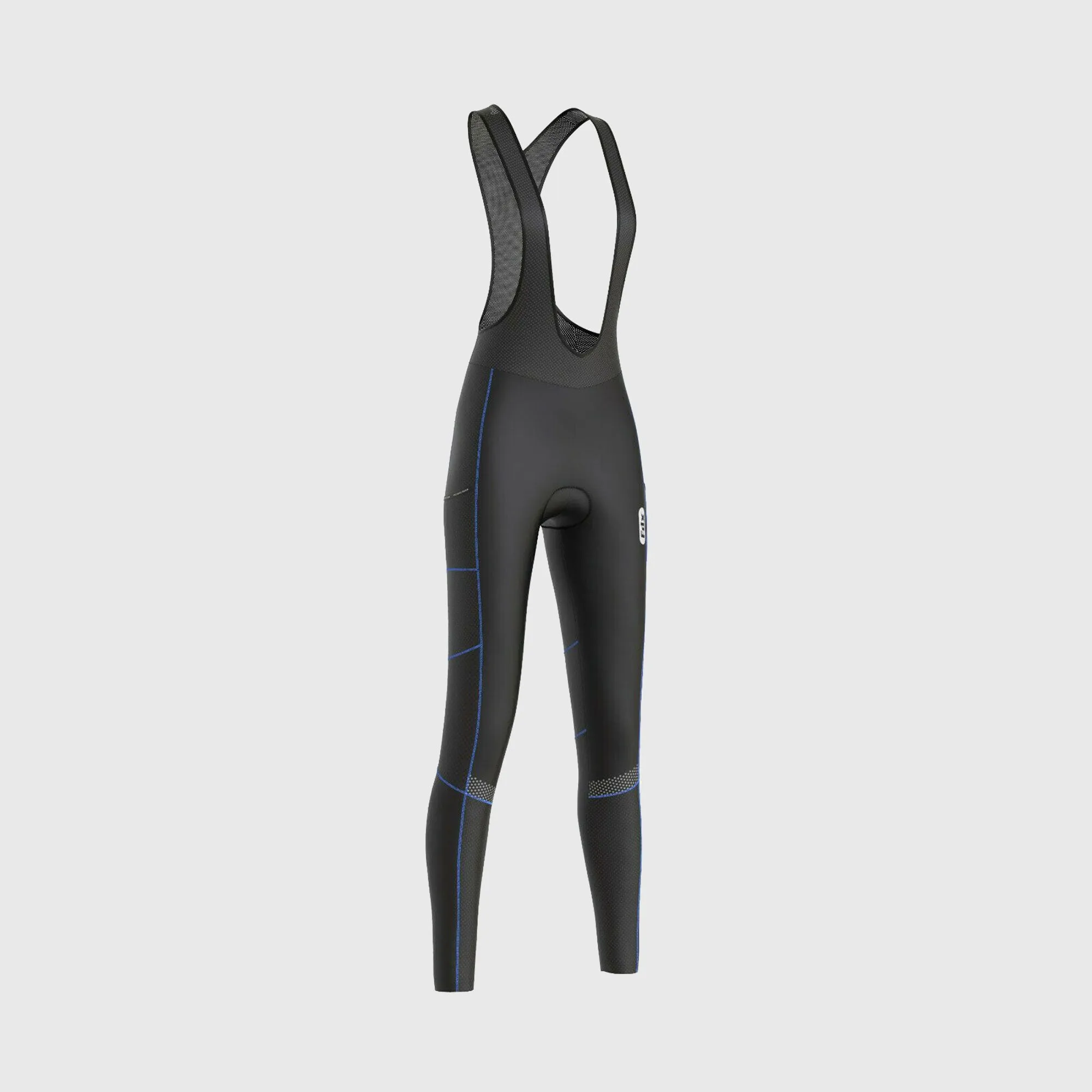 Fdx All Day Blue Women's & Girl's Thermal Padded Winter Cargo Bib Tights