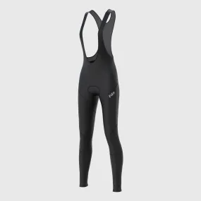 Fdx Arch Women's & Girl's Black Thermal Padded Cycling Cargo Bib Tights