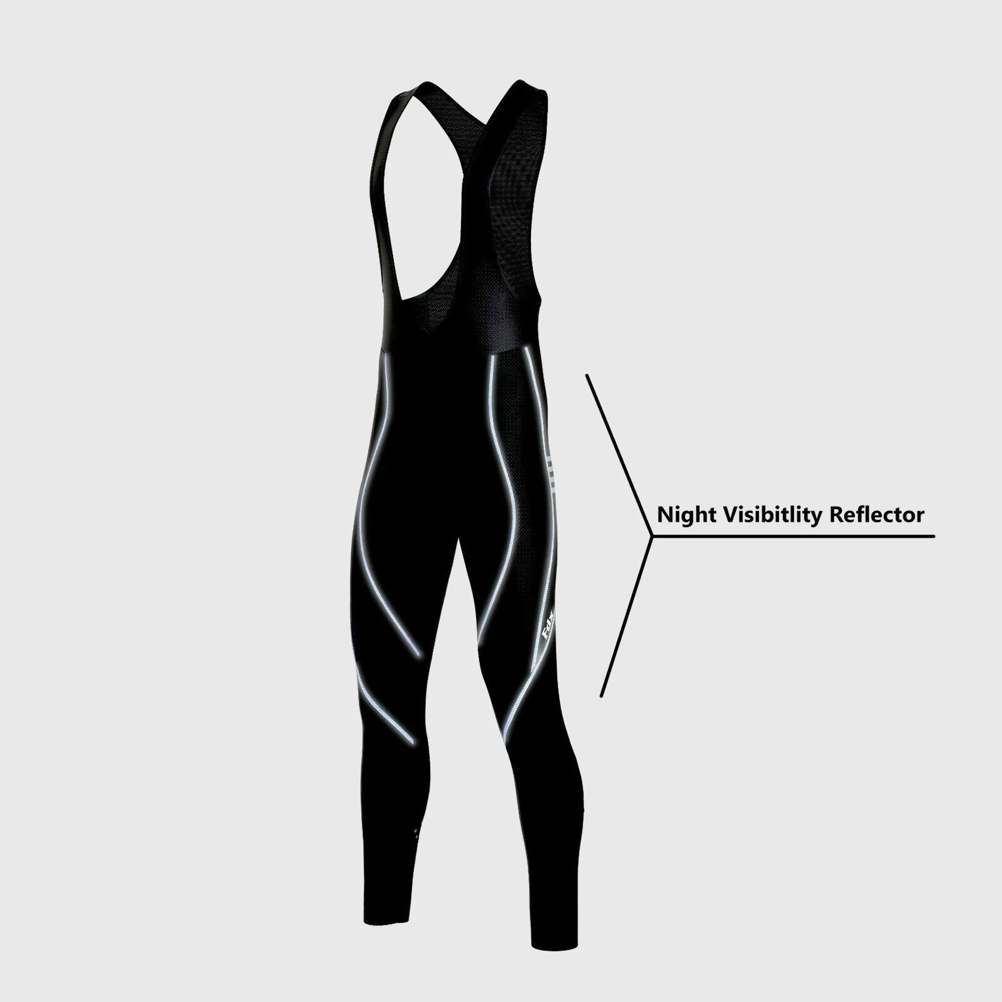 Fdx Divine Men's & Boy's Blue Thermal Padded Cycling Bib Tights