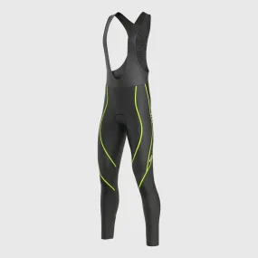 Fdx Divine Men's & Boy's Yellow Thermal Padded Cycling Bib Tights