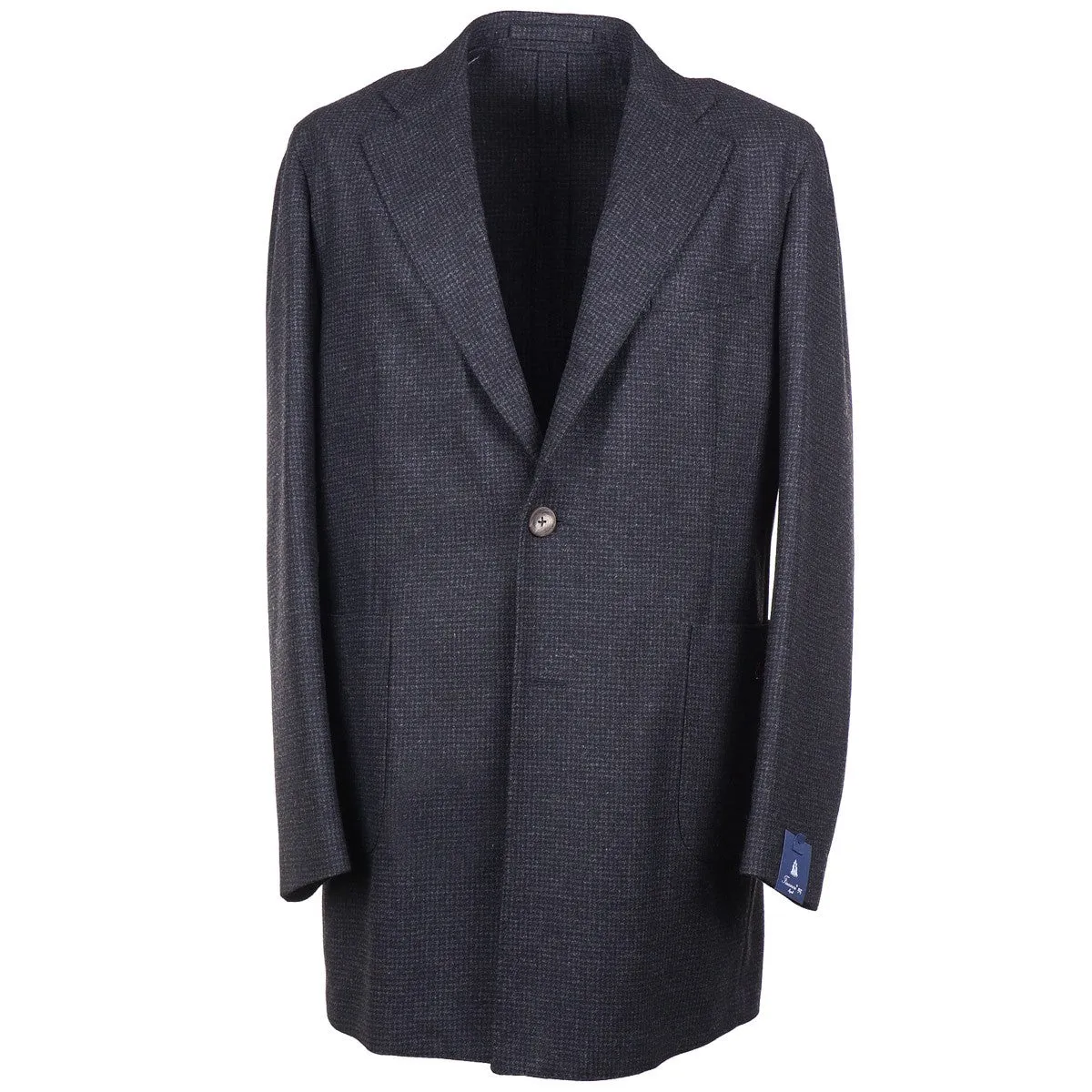 Finamore Soft-Constructed Wool Overcoat