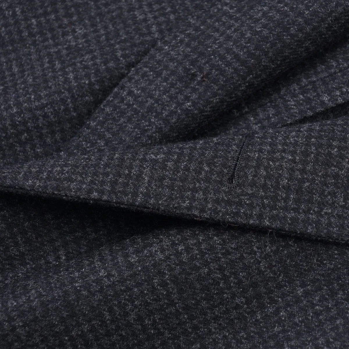 Finamore Soft-Constructed Wool Overcoat