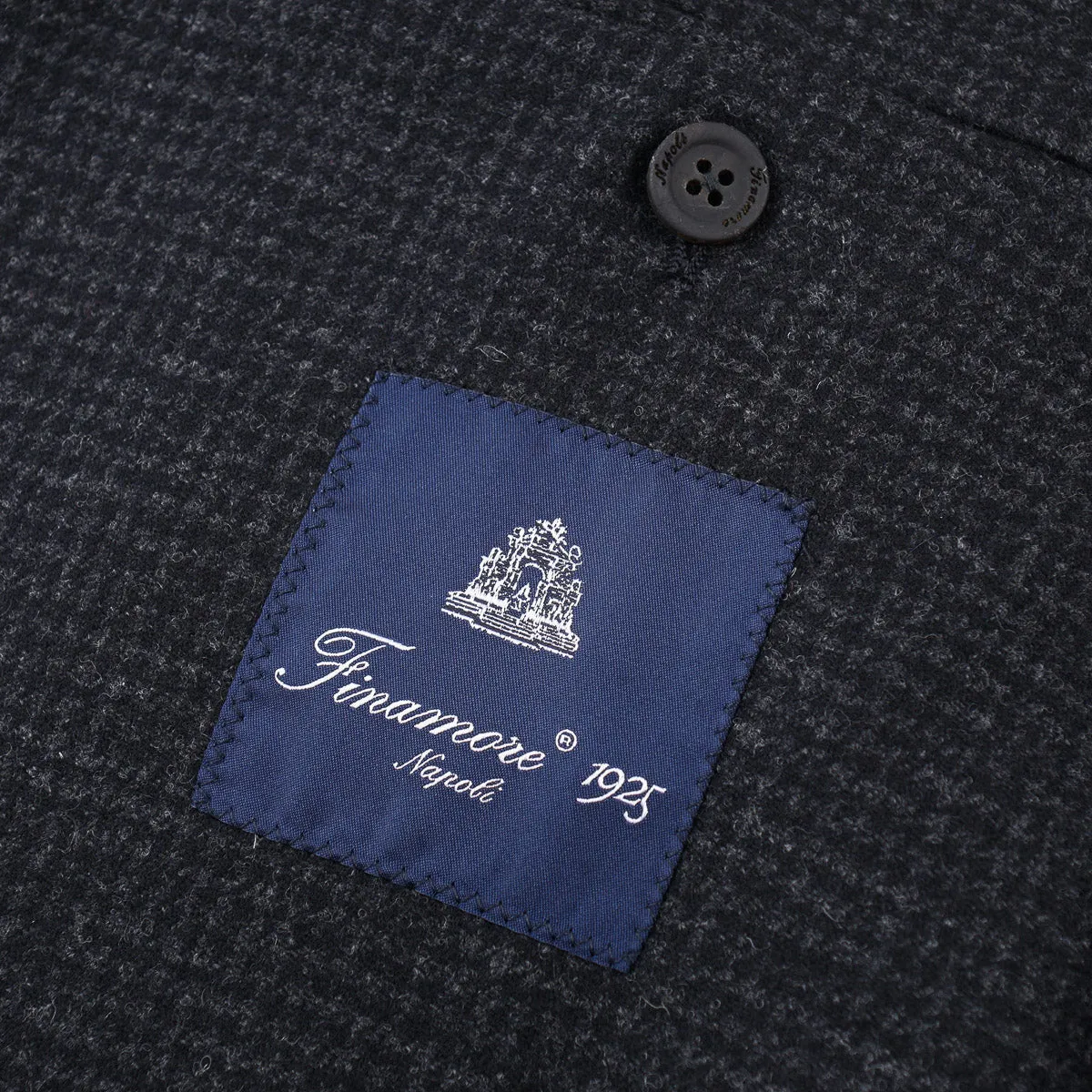 Finamore Soft-Constructed Wool Overcoat