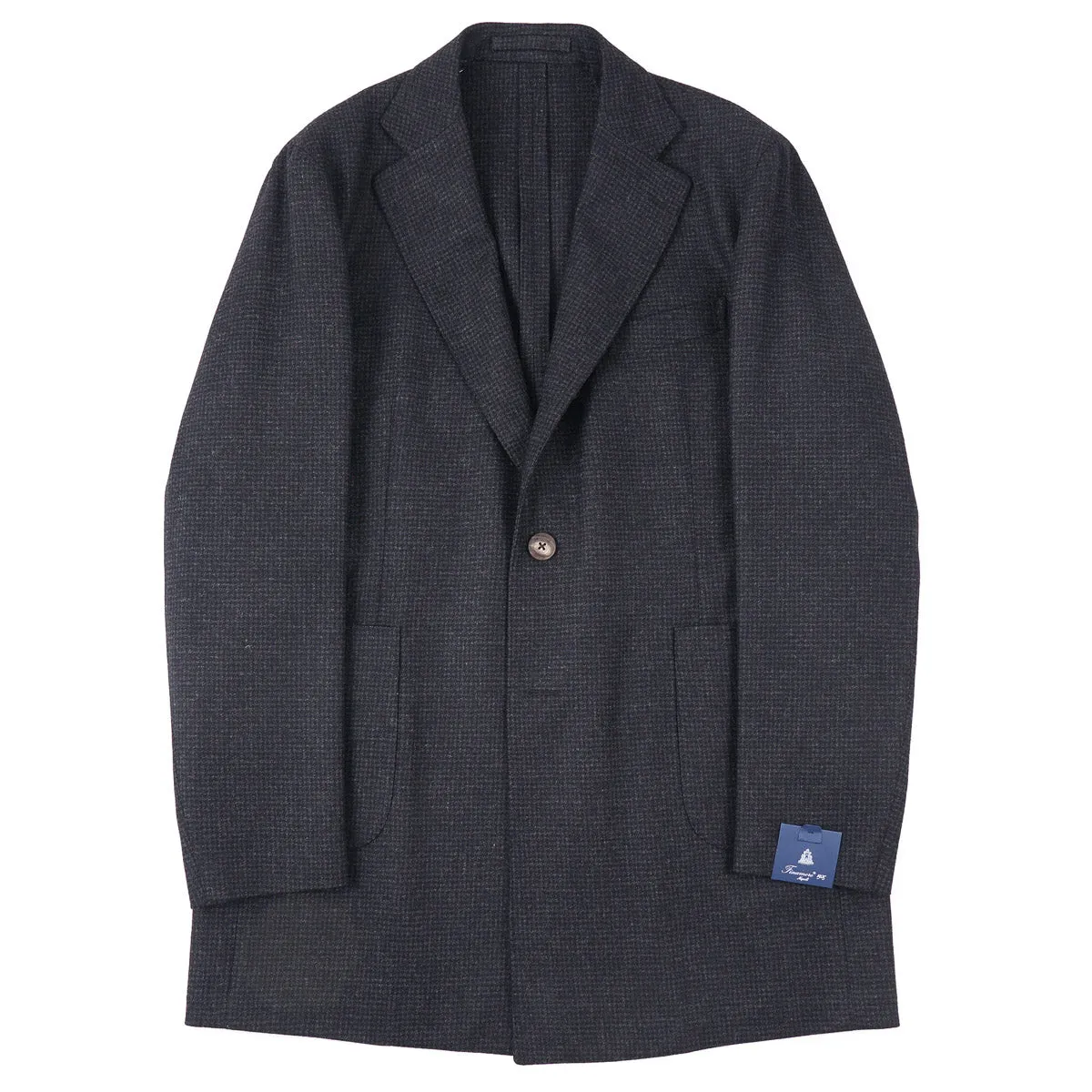 Finamore Soft-Constructed Wool Overcoat