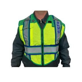 Fire Ninja Ultra-bright Green/Blue-EMS Public Safety Vest