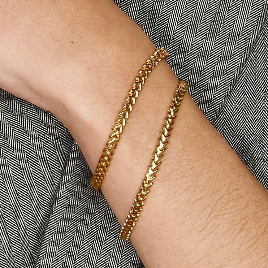 Fishtail Bracelet in Gold