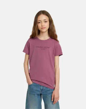 G-Star RAW Kids Slim T-Shirt Grape Nectar