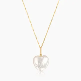 Gemma Mother Of Pearl Heart Necklace