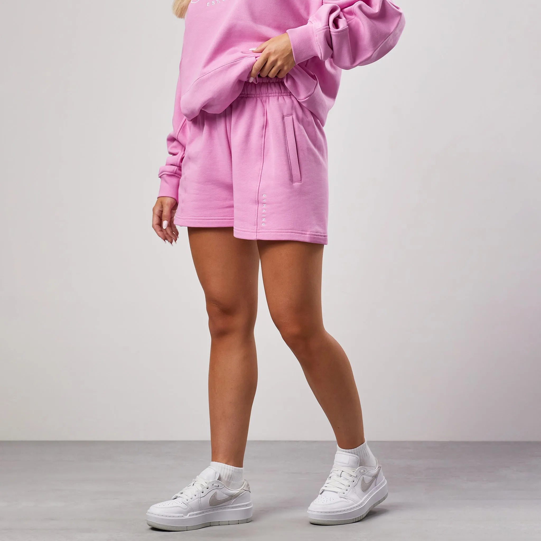 GKW Seam Detail Shorts - Pink Rose