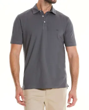 Grey Short Sleeve Polo Shirt