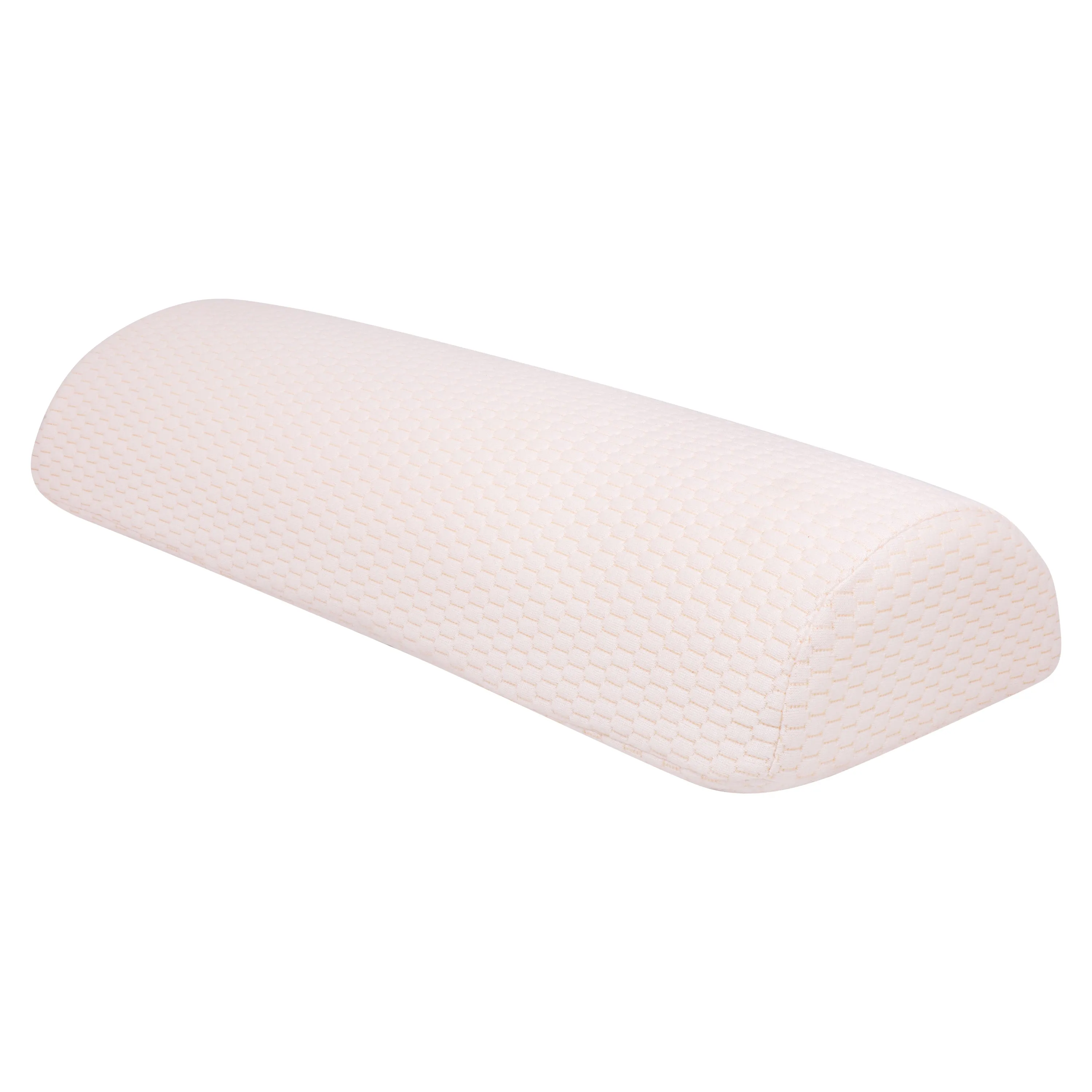 Half Moon Multi-Purpose Memory Foam Pillow- Grid Fabric