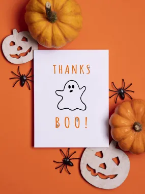 Halloween Ghost Thank You Greeting Card